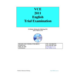2011 VCE English Trial Examination 